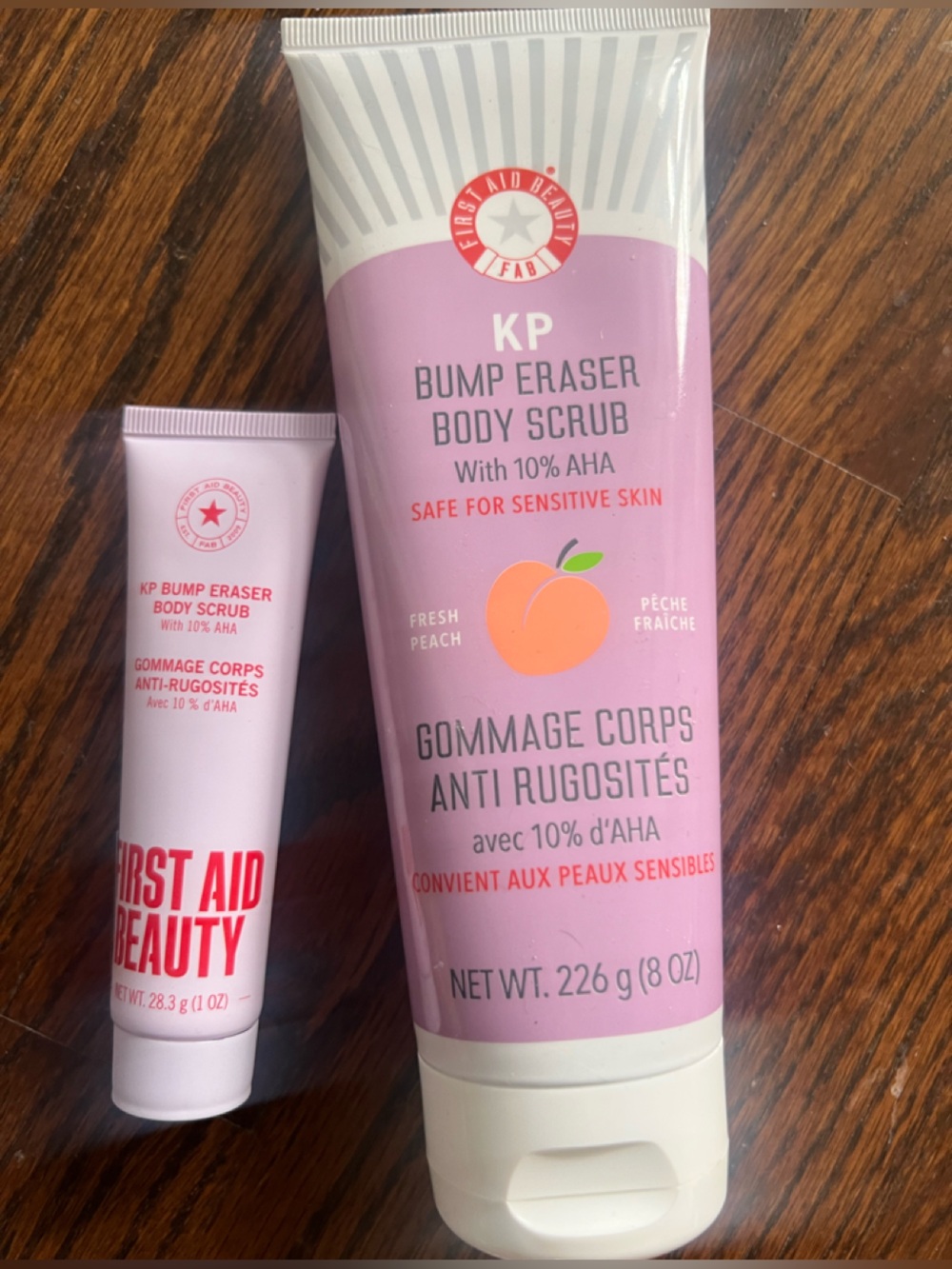 First Aid Beauty KP Bump Eraser Body Scrub - Travel + Standard size